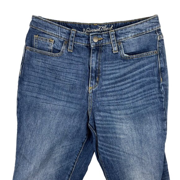 Universal Thread High Rise Straight Jeans Womens 8/29 Medium Wash Blue Denim - Picture 3 of 11